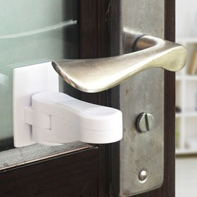 Resim Gençler için Güvenlik Kapı Kolu Kilidi – Dönmeyen, Ev Kullanımı için Çok Fonksiyonlu Yapışkan Güvenlik Mandalı, Dayanıklı ABS Malzeme, Kolay Kurulum, Kazara Kapanmayı Önler, Her Türlü Kapı için Yüksek Mukavemetli Tasarım, Kapı Güvenlik Mandalı | Döner Mekanizma | Sağlam Yapı, Kapı Kolu Koruyucu 