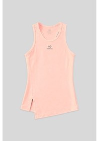 Resim Tommy Life Yavruagzı Yırtmaç Detaylı O Yaka Sıfır Kollu Standart Kalıp Kadın Spor Atlet - 97256 Yavru Ağzı 