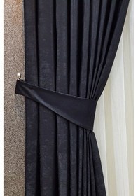 Resim Siyah Soft Fon Perde Siyah 