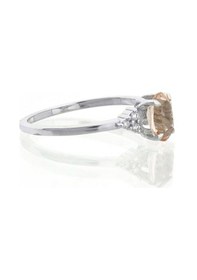 Resim Morganite Oval Tektaş Yüzük 