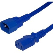 Resim YKA C13-C14 Power Kablosu 2 Metre Mavi 3x1.5 mm 