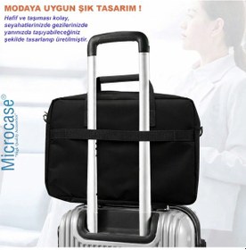 Resim Microcase Honor Pad X9 9-14 İnch Tablet Apple Uyumlu Macbook Laptop Çantası 2 Bölmeli Siyah Al5559 Laptop Çantası 
