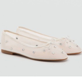 Resim MANGO Kids Strass taşlı babet 