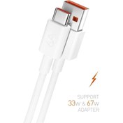 Resim Powerway Usb / Type-c Şarj Kablosu 6a 1mt 67w & 120w 