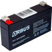 Resim ORBUS 6 Volt 1.3 Ah Kuru Akü 