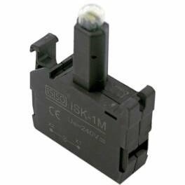 Resim ISK-1M 220V Buton Işık Kontağı - Beyaz 