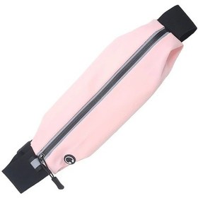 Resim Dashanshop Pembe Unisex Koşu Bel Çantası Yansımalı Ayarlanabilir Spor Aksesuar Pembe 