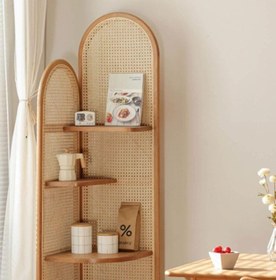 Resim Teo Doğal Ahşap Hazeran Raf 