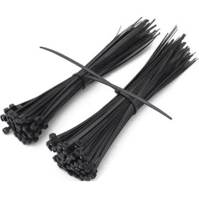 Resim 4,8X380 Siyah Kablo Bağı & Plastik Kelepçe & Kelepçe 100 Adet (Paket) 