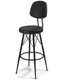 Resim bluetick 2 Adet 75cm Metal Ayaklı Deri Eyfel Bar Sandalyesi Taburesi Sc002 