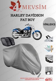 Resim AutoEN HARLEY-DAVİDSON FAT BOY VİNLEKS ÇANTA KİLİT UYUMLU BRANDA-GRİ 