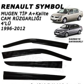 Resim Clio Symbol Cam Rüzgarlığı 4'Lü Set 1996-2012 