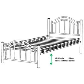 Resim Mobilya Dükkanım Belinay Metal Karyola 90x190 ARM129 