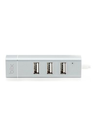 Resim Bix Usb Ethernet Dönüştürücü 3 Portlu Usb Hub 