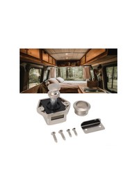 Resim Vkemall Kolleksiyon Kabinet Kilitleri, Zink Alaşımlı Ve Abs Malzeme, Kolay Kurulum, Güvenli Koruma, Gümüş Perl Niklel Desenli, Furgon Ve Mobilyalar İçin Uygulanabilir 