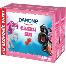 Resim Danone Çilekli Süt 6x180 ml 