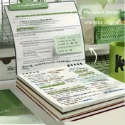 Resim 60 Yaprak 120 Sayfa Minimalist Kare Izgara Defter - Sert Kapaklı, Perforeli Sayfalar, Kalın Çizgili, Günlük Ofis ve Üniversite Notları İçin Çıkarılabilir Kağıt, Profesyonel Düzenleyici 