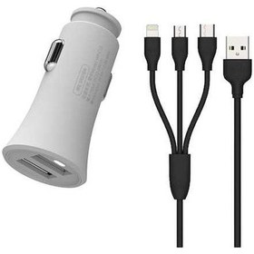 Resim Createtech Wp-c13 Wk Warpath Veri Usb'den Usb Usb Type-c Şarj Pin'e Mikro Kablosu Cihazı, Çift Beyaz Araç 8 2.4a / / Wd 