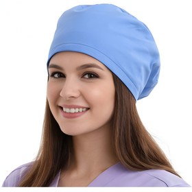Resim AYSİMA MEDİKAL Düz Renk Medikal Bone - %100 Pamuk - Terletmez - Ayarlanabilir - Unisex 