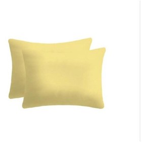 Resim %100 Natürel Cotton Pamuk 2 Adet 35x45 Cm Lüx Yastık Kılıfı Pillow Case Sarı 