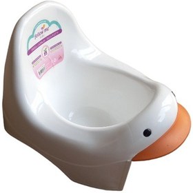 Resim Plastik Ördek Lazımlık Beyaz B6 Beyaz 