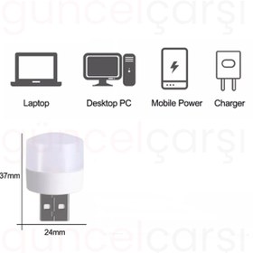 Resim GüncelÇarşı Taşınabilir USB Mini Led lamba, Mini gece lambası, Kitap Okuma Lambası, Loş Ortam Işığı, Beyaz Işık 