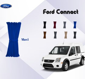 Resim Ford Connect Raylı Set perde - Mavi 