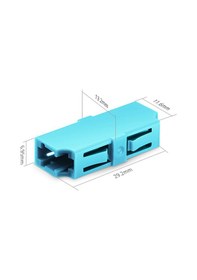 Resim Lc-Lc 10G Simplex Multimode Om3. Flanşsız Fiber Optik Adaptör 