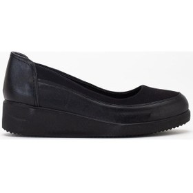 Resim Kadın Günlük Ayakkabı Siyah Streç Ortopedik-3739 Siyah 