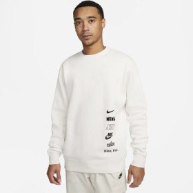 Resim Club Fleece Erkek Beyaz Sweatshirt 