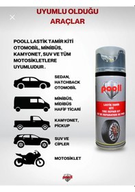 Resim Lastik Tamir Kiti Spreyi Köpüğü Acil Lastik Şişirme Kiti 400 Ml 
