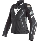 Resim Dainese Avro 4 Bayan Deri Mont Siyah Beyaz Dainese