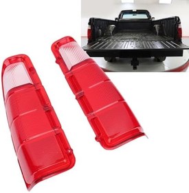 Resim Generic Power Wagon Tail Işık Lens Bisiklet 073 Sol Sağ Değiştirme Power Wagon 1972-1980 Yüksek Sınıf Abs Geliştirilmiş Görünürlük 