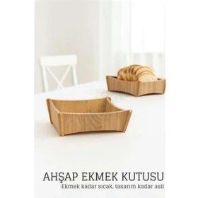 Resim Brf Bfs Ahşap Ekmek Kutusu - Doğal, Şık ve Fonksiyonel 