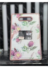 Resim Newlife 130d Model Plastik Desenli Kesim Tahtası Antrasit 