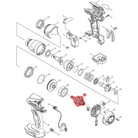 Resim Makita DTW152 Endüvi Rotor Kollektör Ürün Kodu 619370-2 