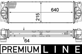 Resim MAHLE CI368000P | Turbo Radyatörü (Intercooler) 09-Crafter-Sprinter 