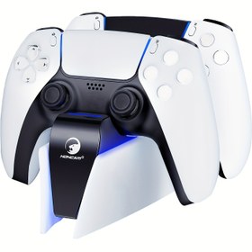 Resim PS5 Kontrolcü Şarj İstasyonu, USB'den Type C Kablosu ile PS5 Kablosuz Kumanda Şarj Tabanı, PS5 Aksesuarları 