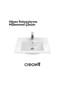 Resim Creavit Su 60 Cm Lavabo Beyaz 