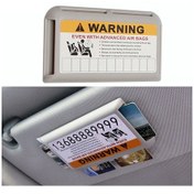 Resim Cbtx Araç Güneşlik Kart Tutucu Geçiş Yakıt Kartı Tutucu Park Numarası Kartı Gri Torbalı 