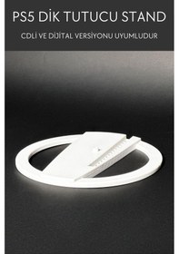 Resim Dikey Ps5 Slim Cdli Ve Dijital Versiyonu Vertical Standı Playstation 5 Slim Standı Ps5 Dik Tutucu 