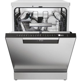 Resim Haier 15 kişilik yıkama kapasitesi, C enerji sınıfı, 10 programlı, 2 sepetli, Inox 