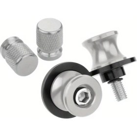 Resim Cloudstore Honda F5 F4 Cbr 1000rr/600rr/954rr/919rr/vtr1000 Nsr250 Crf1100l 8mm Gümüş Motor Spool Sehpası Aksesuarları 