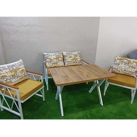 Resim Store Metal Çay Seti Koltuk Takımı 2+1+1+Masa 