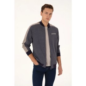 Resim U.s. Polo Assn. Erkek Mürdüm Hırka (Örme) 50315820-VR074 