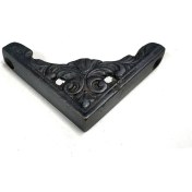 Resim Antika Tarz Dekoratif Pirinç Köşe Süsü - 58X58 Mm, Oksit 