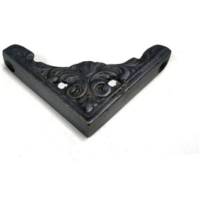 Resim Antika Tarz Dekoratif Pirinç Köşe Süsü - 58X58 Mm, Oksit 