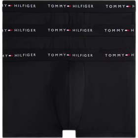 Resim Tommy Hilfiger Erkek 3'lü Siyah Boxer Trunk UM0UM03617 
