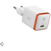 Resim Spigen 30W USB-C Ultra Mini Hızlı Şarj Aleti Samsung PPS / Isı Düşürücü GaN Destekli Akım Korumalı Güç Adaptörü iPhone & Android & iPad & MacBook Type-C White - ACH08449 