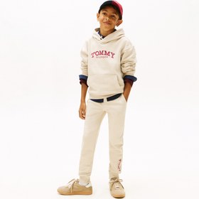 Resim Tommy Hilfiger Monotype Print Graphic Çocuk Bej Eşofman Altı 